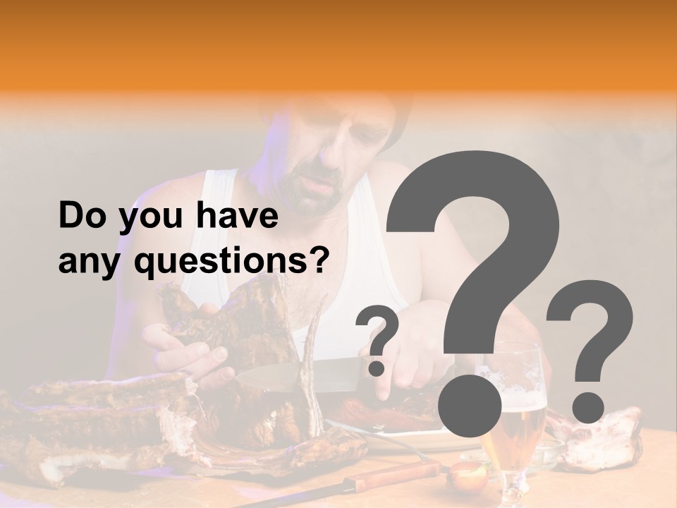 Beer And Pork PowerPoint Template