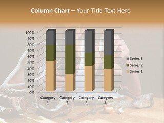 Man Eating Meat PowerPoint Template