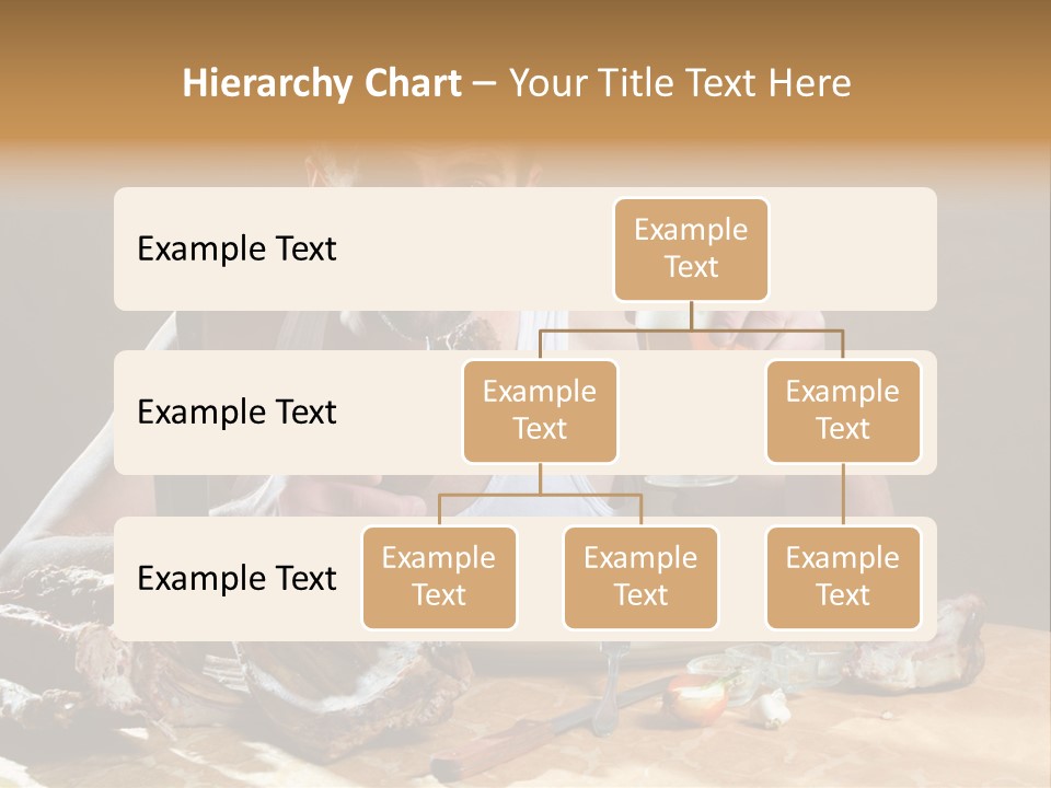 Man Eating Meat PowerPoint Template