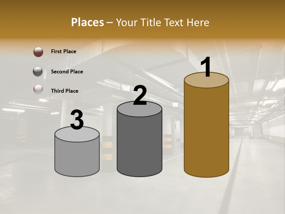 Shopping Dividing Pipe PowerPoint Template
