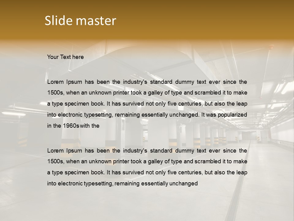 Shopping Dividing Pipe PowerPoint Template