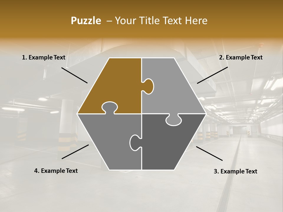 Shopping Dividing Pipe PowerPoint Template