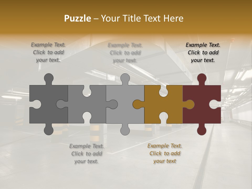 Shopping Dividing Pipe PowerPoint Template