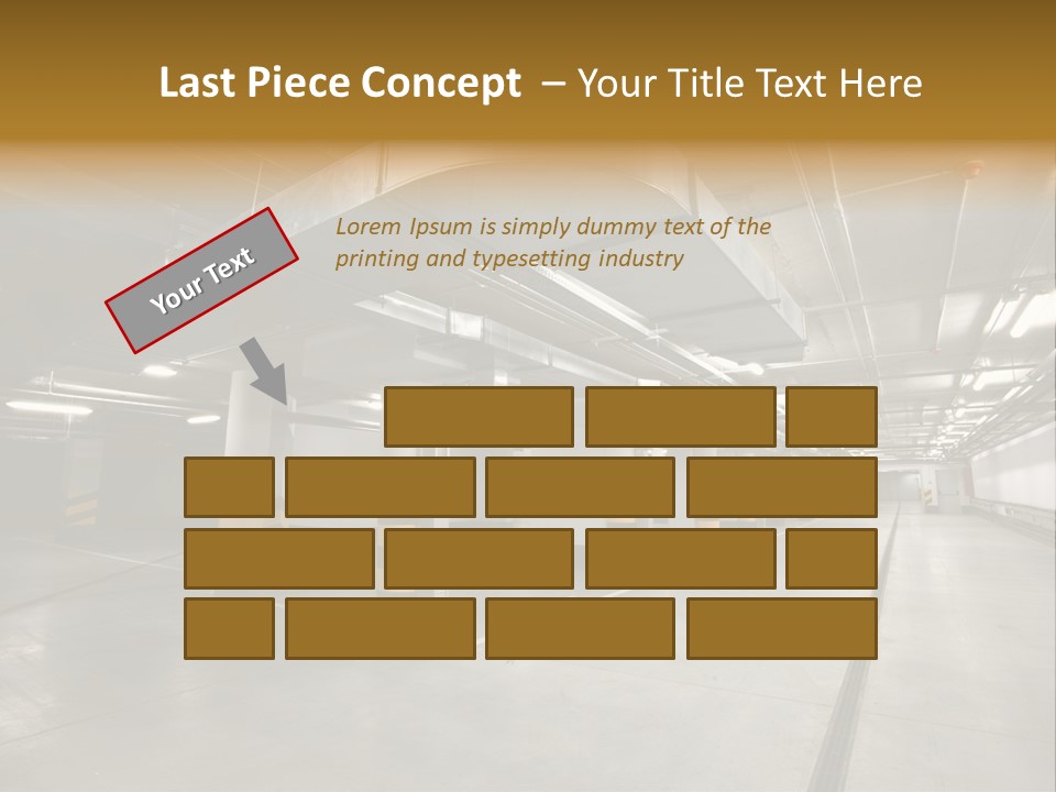 Shopping Dividing Pipe PowerPoint Template