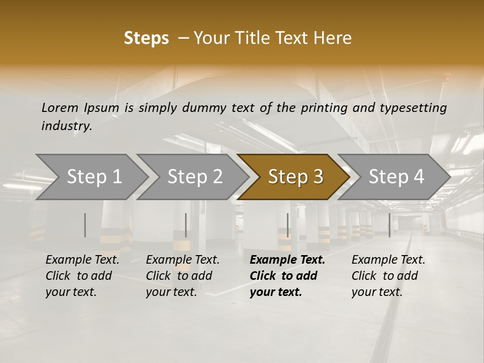 Shopping Dividing Pipe PowerPoint Template