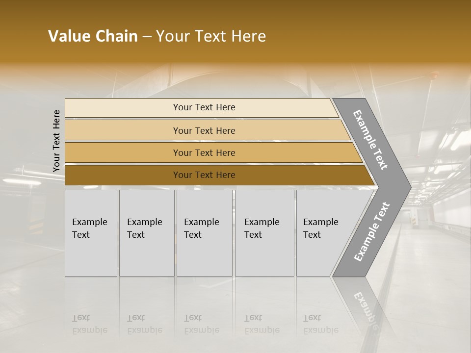 Shopping Dividing Pipe PowerPoint Template