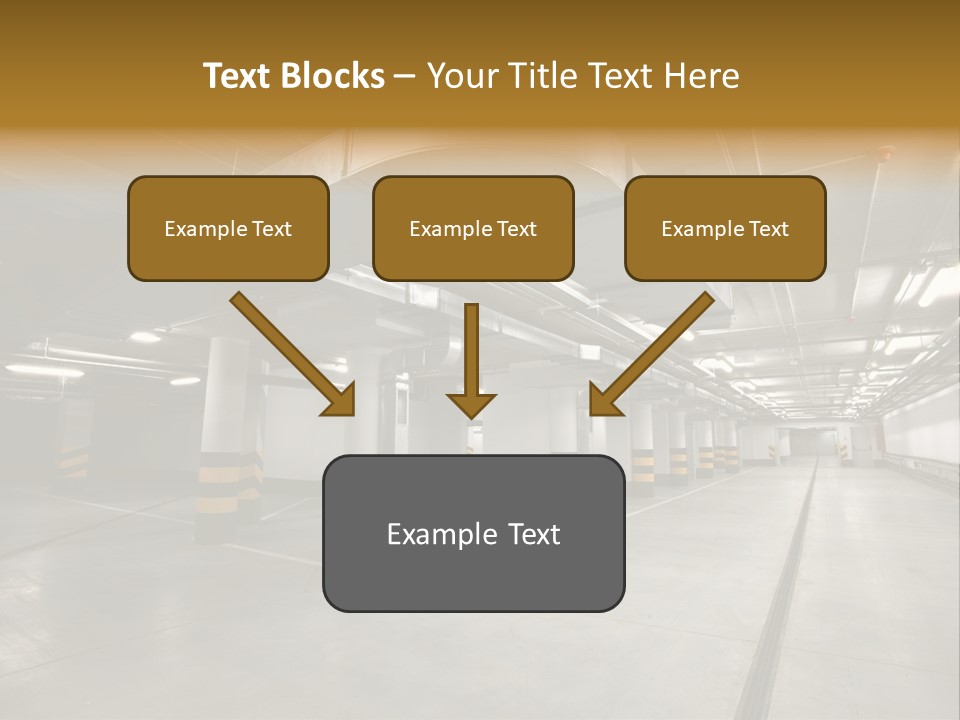 Shopping Dividing Pipe PowerPoint Template