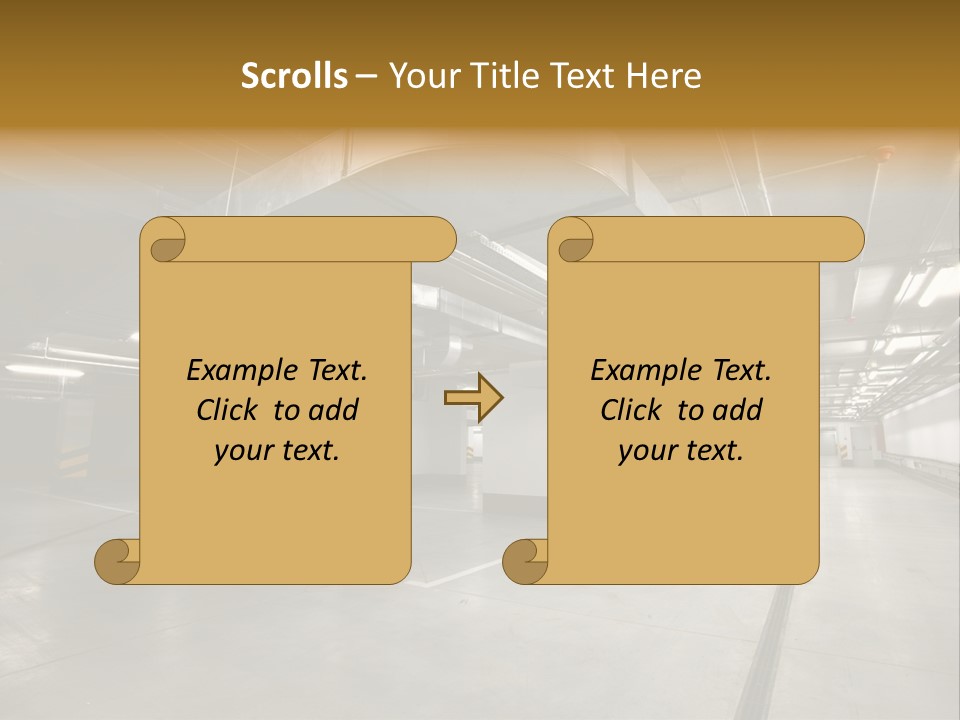 Shopping Dividing Pipe PowerPoint Template