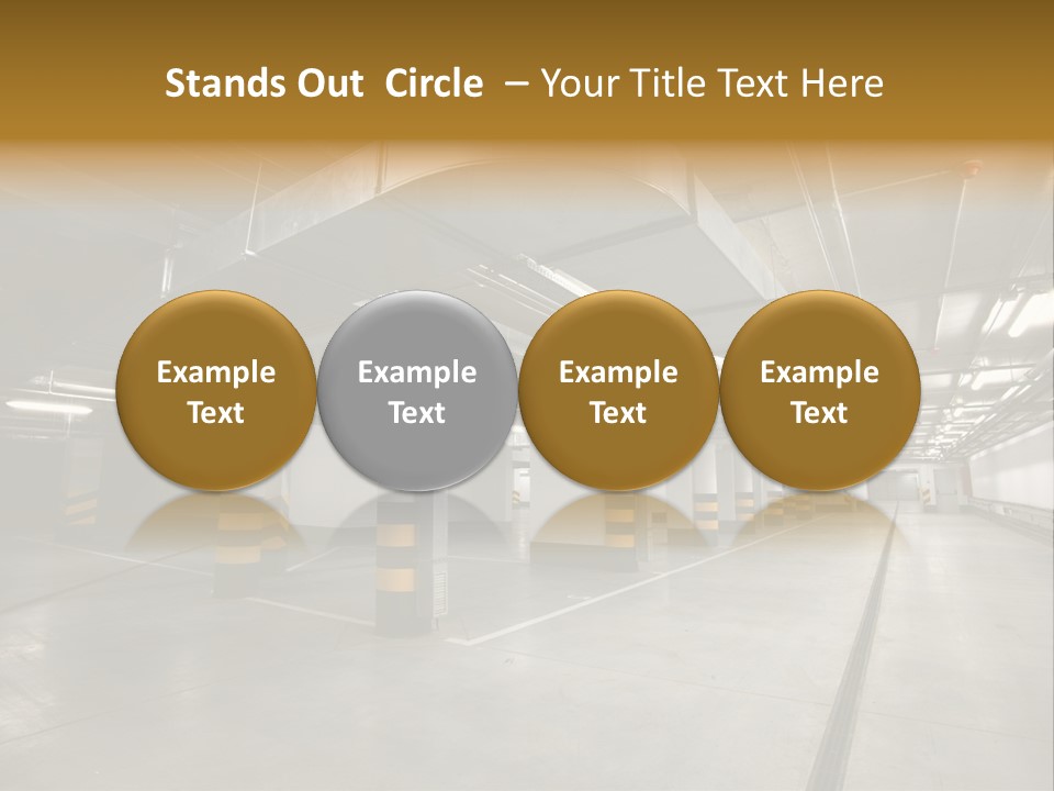 Shopping Dividing Pipe PowerPoint Template