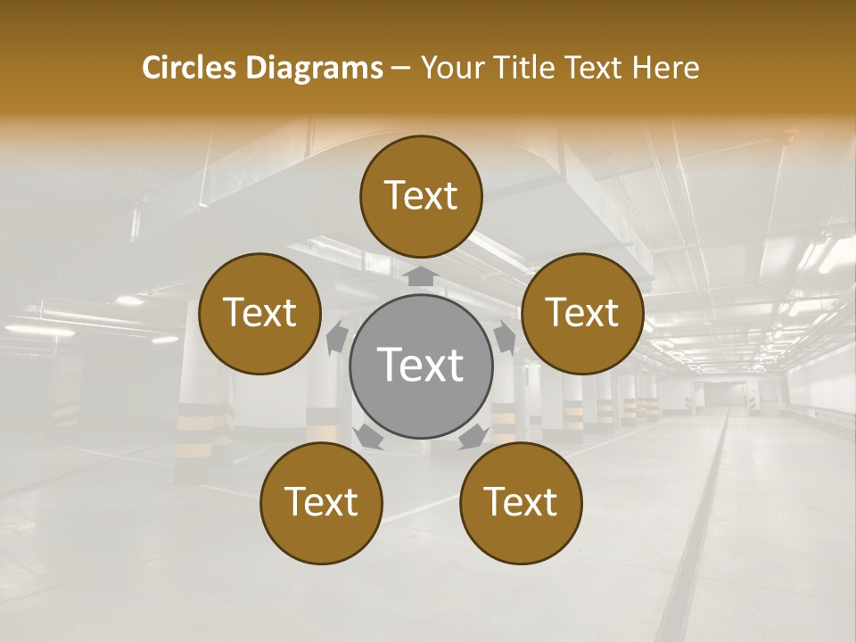 Shopping Dividing Pipe PowerPoint Template
