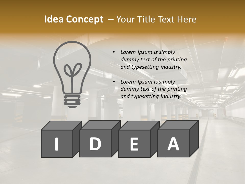 Shopping Dividing Pipe PowerPoint Template