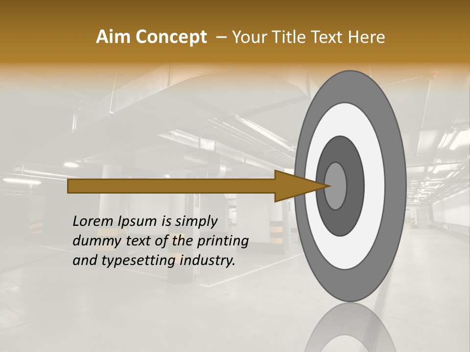 Shopping Dividing Pipe PowerPoint Template