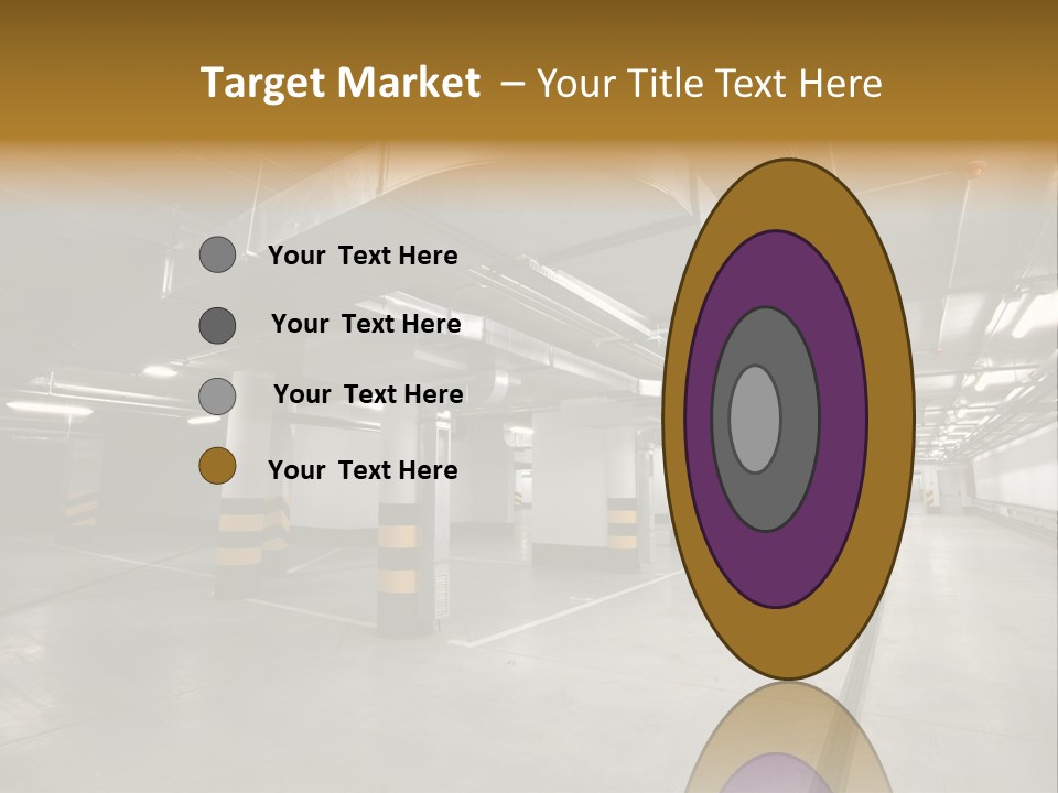 Shopping Dividing Pipe PowerPoint Template