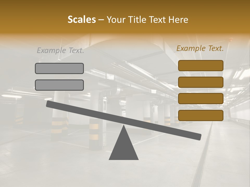 Shopping Dividing Pipe PowerPoint Template