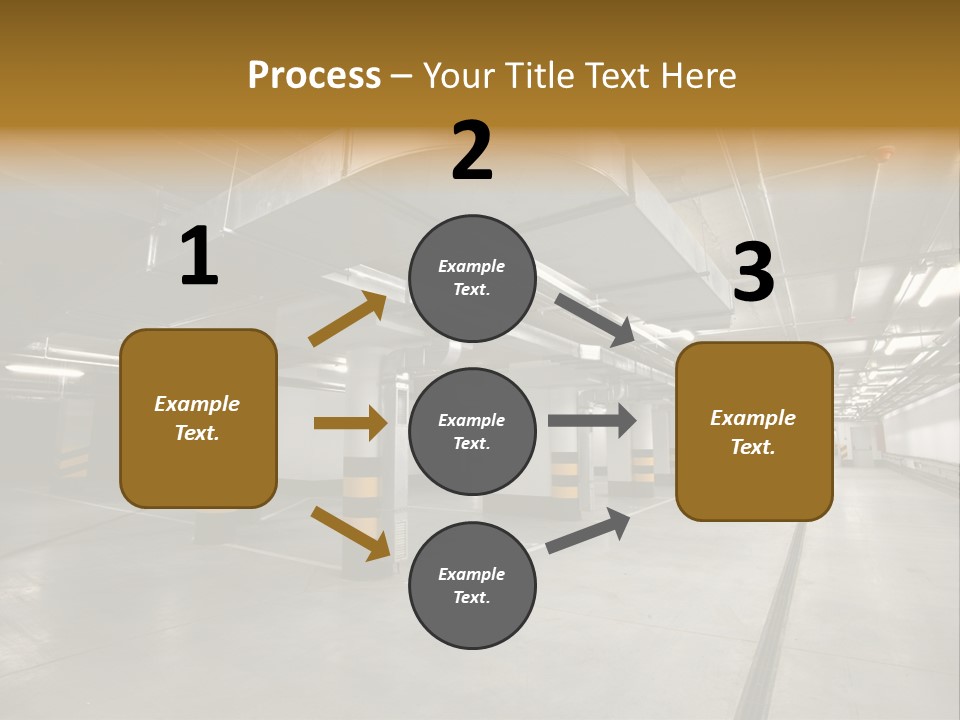 Shopping Dividing Pipe PowerPoint Template