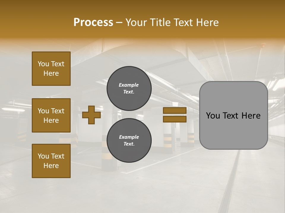 Shopping Dividing Pipe PowerPoint Template