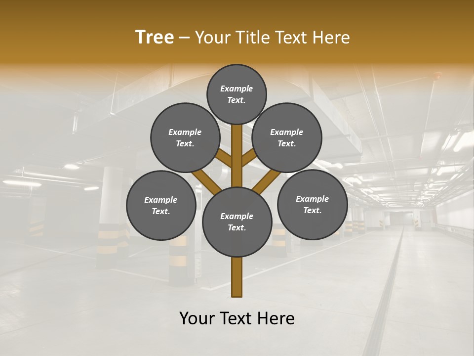 Shopping Dividing Pipe PowerPoint Template