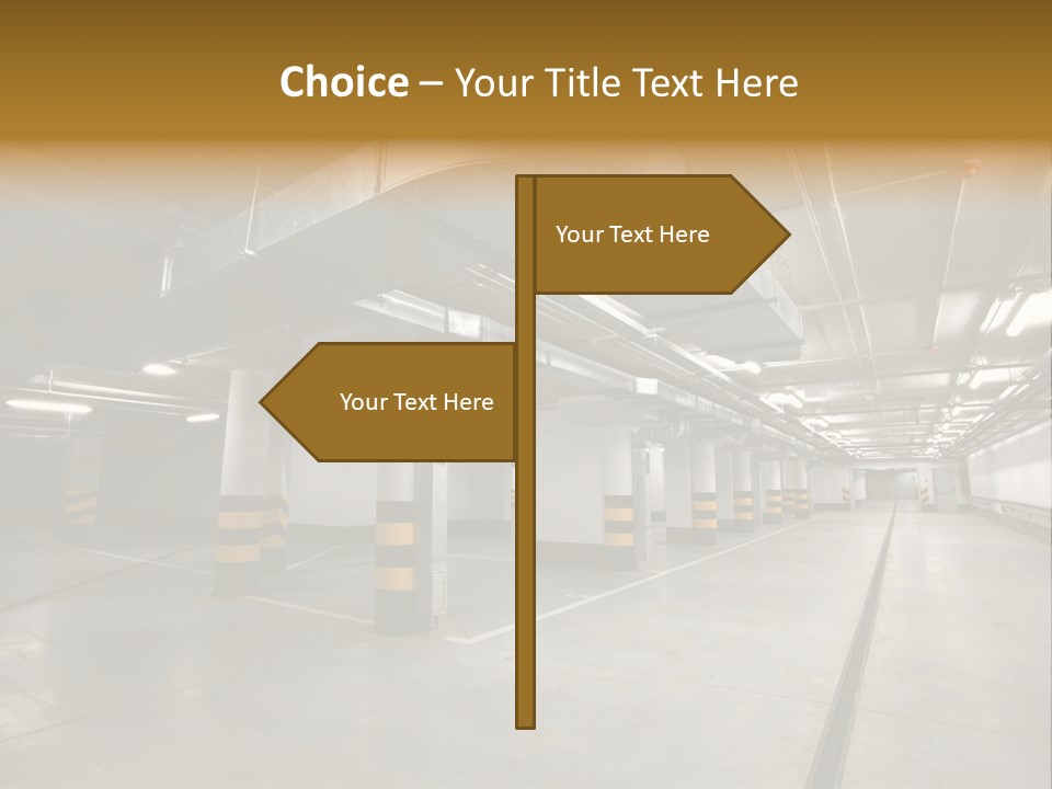 Shopping Dividing Pipe PowerPoint Template