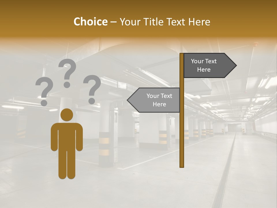 Shopping Dividing Pipe PowerPoint Template