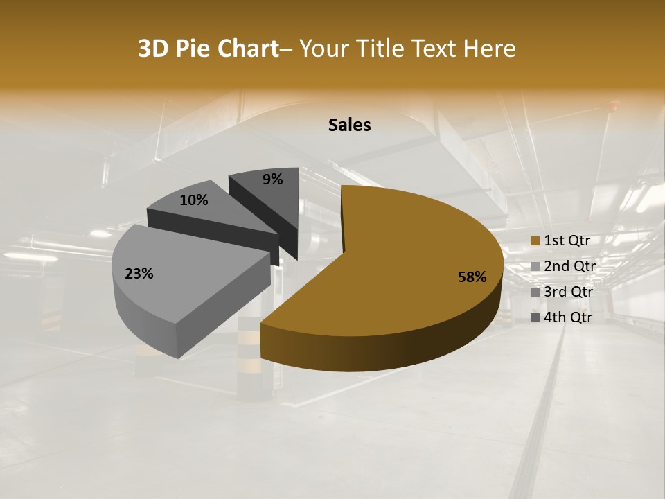 Shopping Dividing Pipe PowerPoint Template