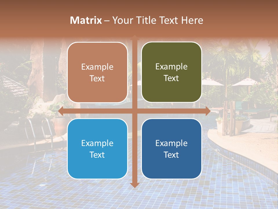 Deckchair Paradise Lifestyle PowerPoint Template