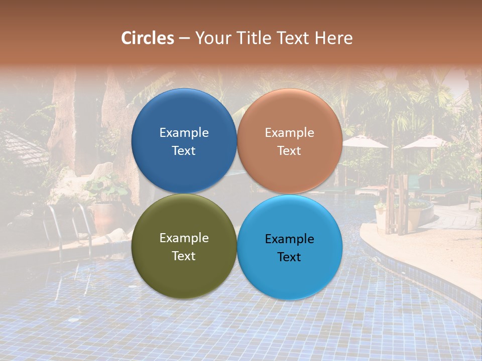 Deckchair Paradise Lifestyle PowerPoint Template