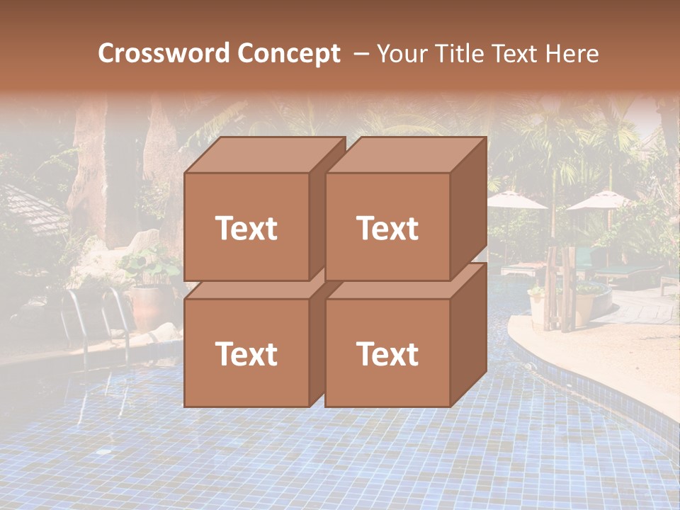 Deckchair Paradise Lifestyle PowerPoint Template