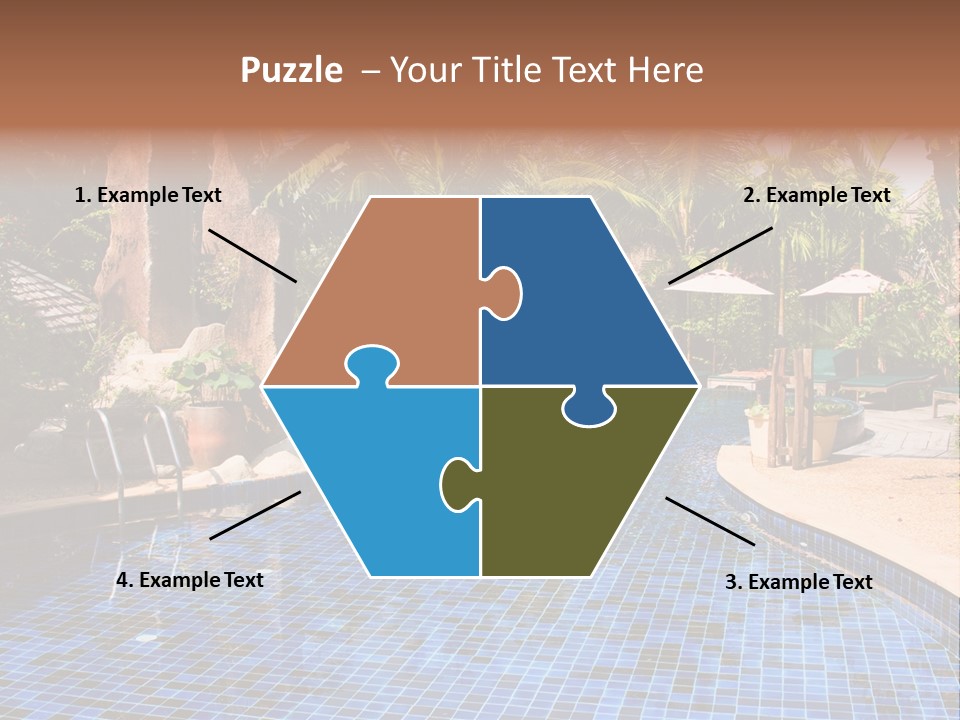 Deckchair Paradise Lifestyle PowerPoint Template