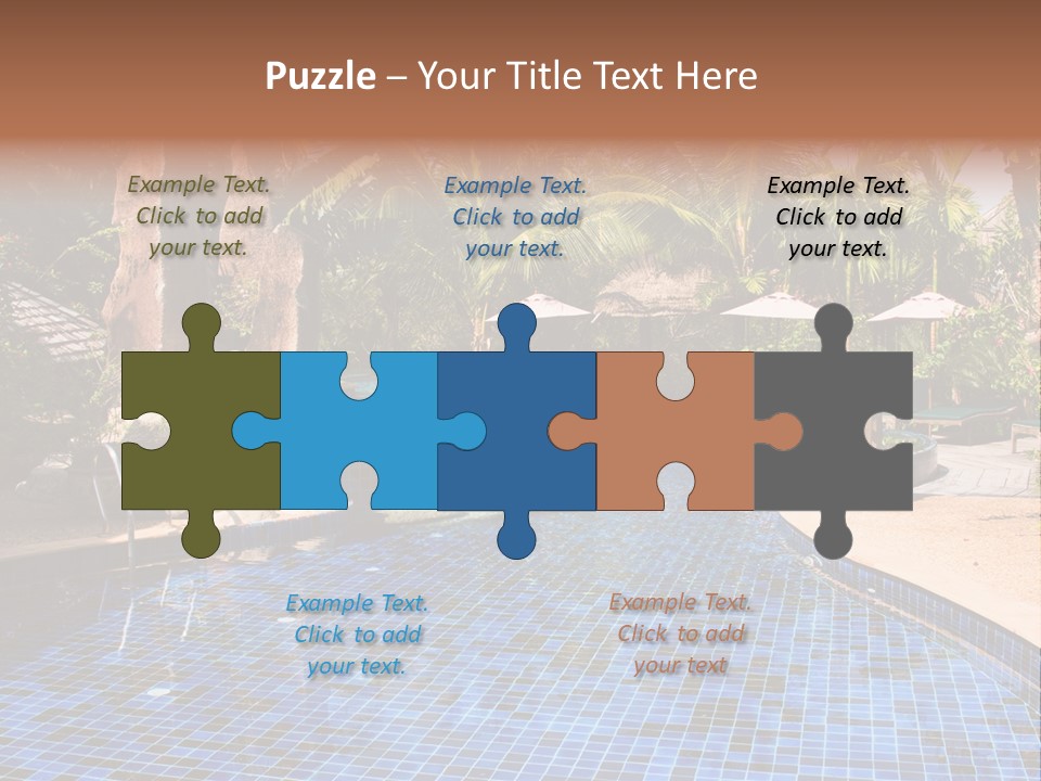 Deckchair Paradise Lifestyle PowerPoint Template