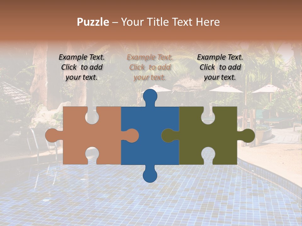 Deckchair Paradise Lifestyle PowerPoint Template