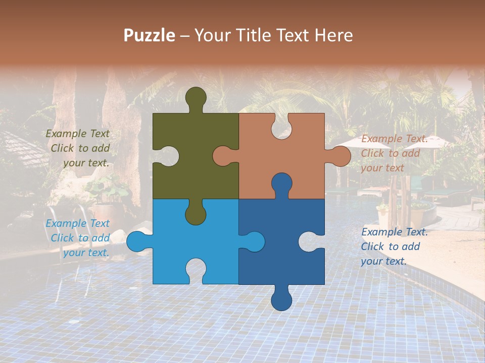 Deckchair Paradise Lifestyle PowerPoint Template