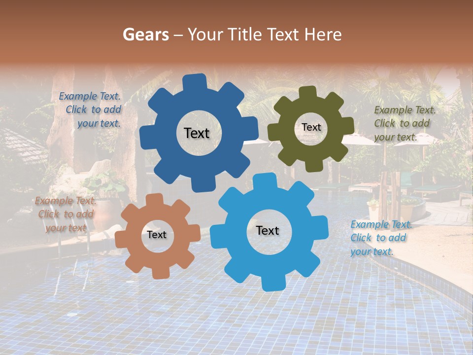 Deckchair Paradise Lifestyle PowerPoint Template