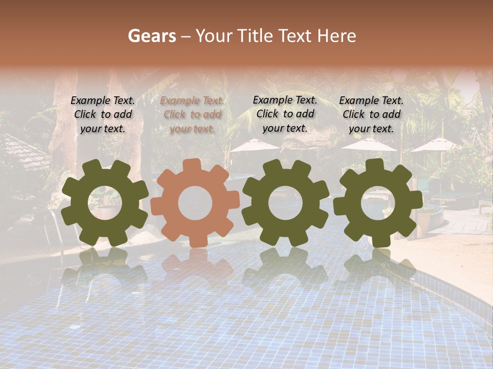 Deckchair Paradise Lifestyle PowerPoint Template