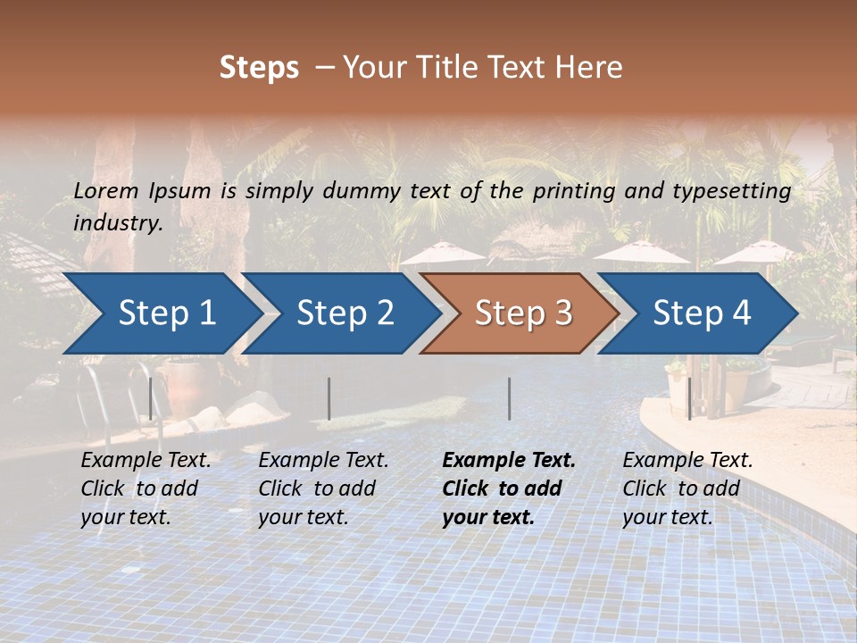 Deckchair Paradise Lifestyle PowerPoint Template