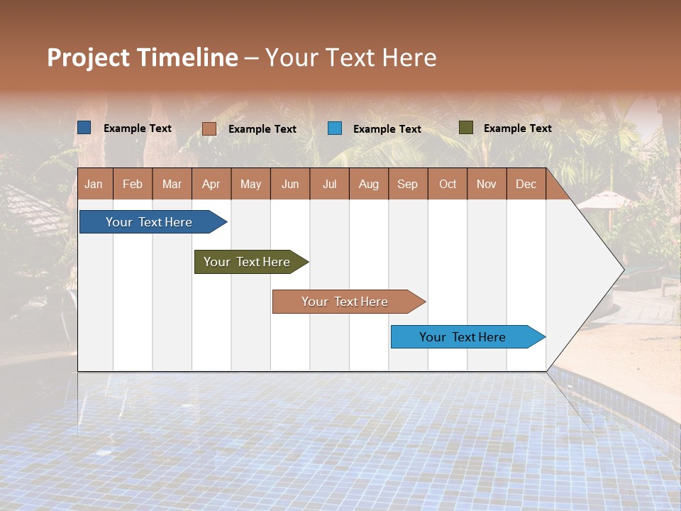 Deckchair Paradise Lifestyle PowerPoint Template