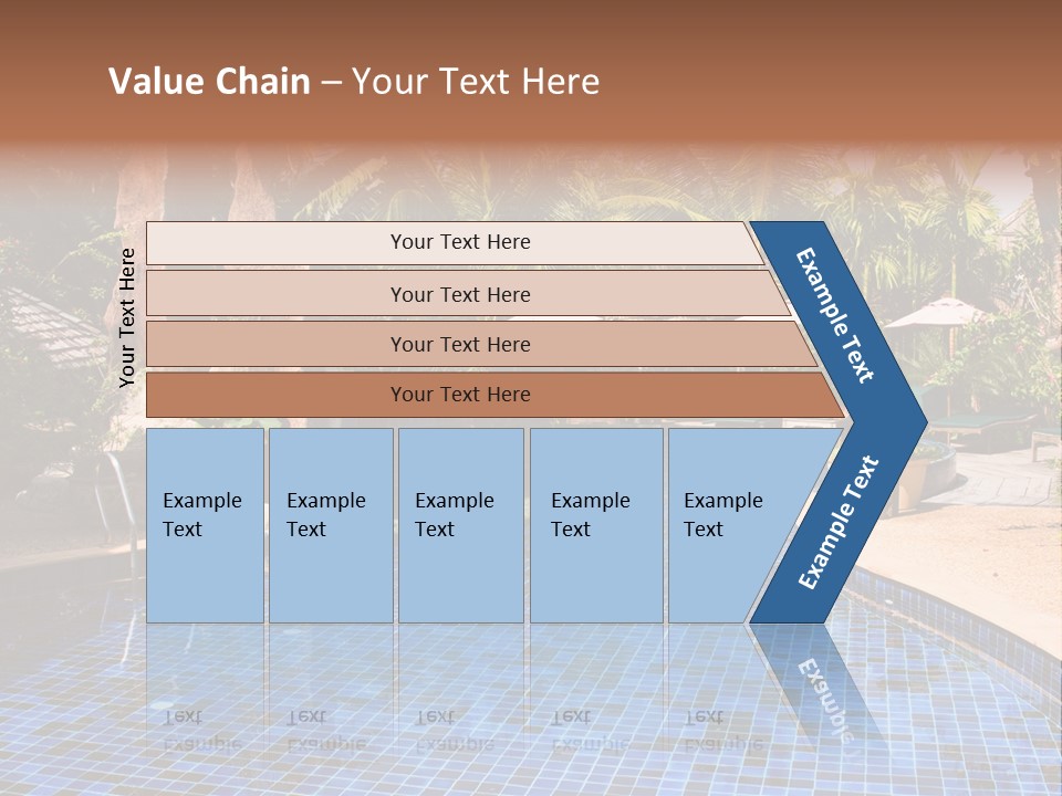 Deckchair Paradise Lifestyle PowerPoint Template