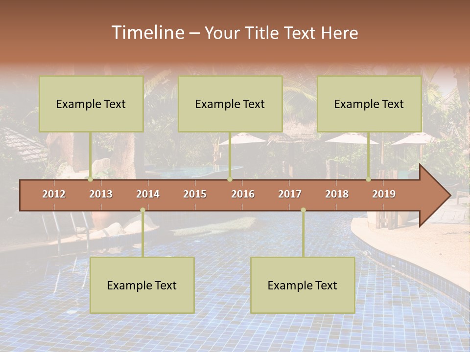 Deckchair Paradise Lifestyle PowerPoint Template