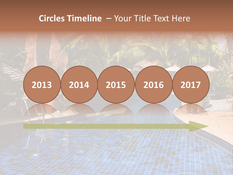 Deckchair Paradise Lifestyle PowerPoint Template