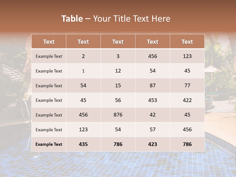 Deckchair Paradise Lifestyle PowerPoint Template