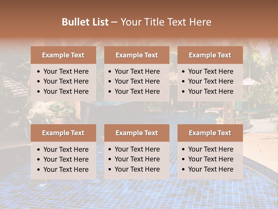 Deckchair Paradise Lifestyle PowerPoint Template