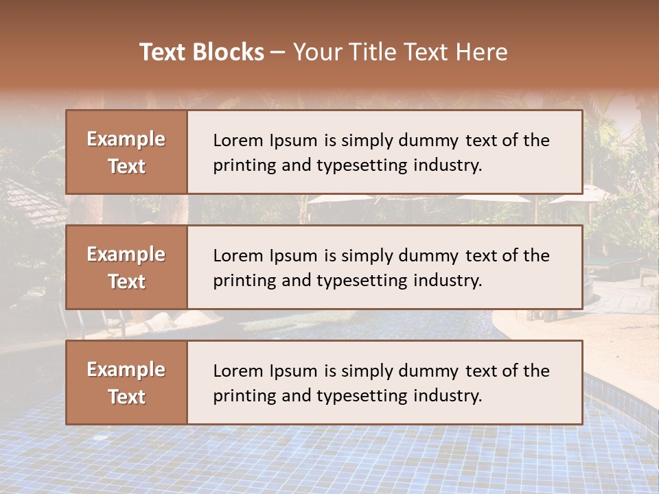 Deckchair Paradise Lifestyle PowerPoint Template
