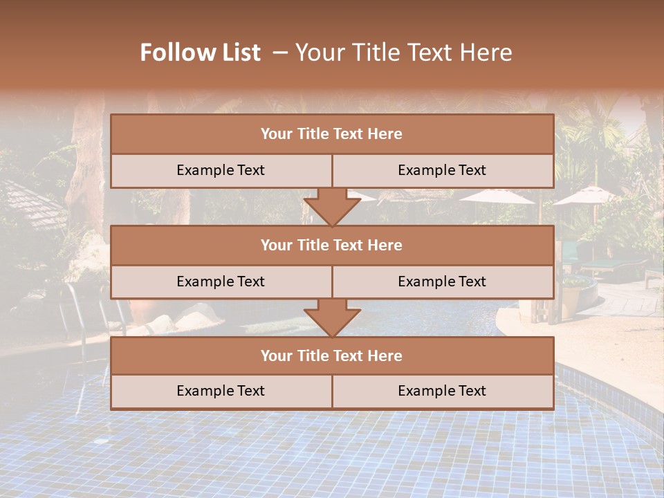 Deckchair Paradise Lifestyle PowerPoint Template