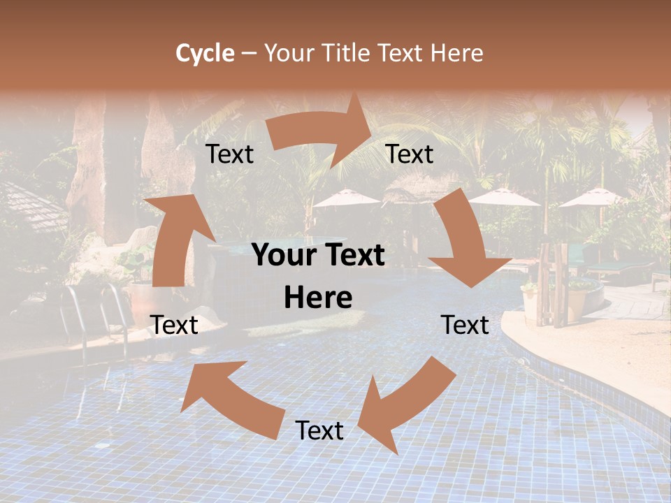 Deckchair Paradise Lifestyle PowerPoint Template