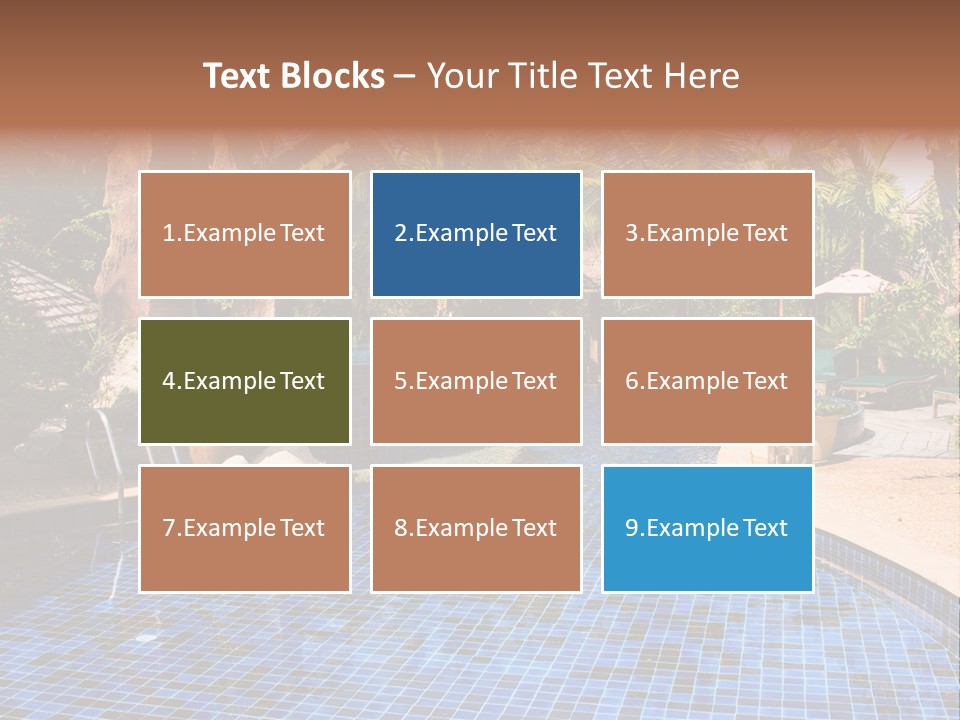 Deckchair Paradise Lifestyle PowerPoint Template