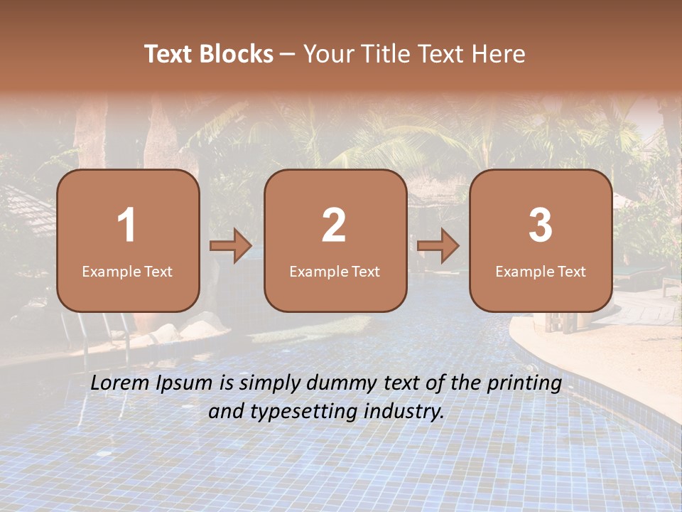 Deckchair Paradise Lifestyle PowerPoint Template