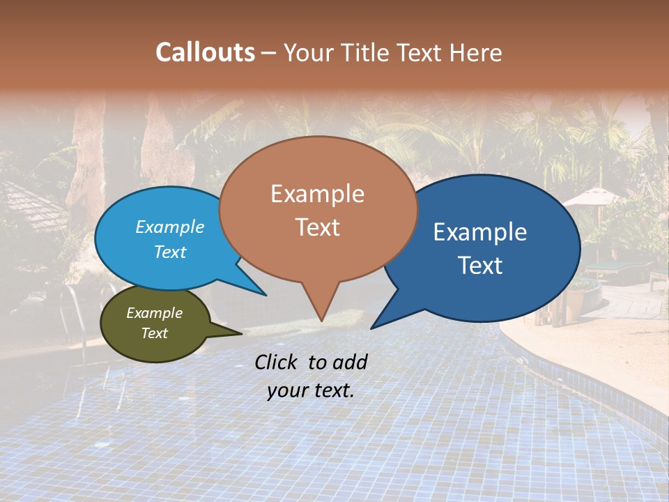 Deckchair Paradise Lifestyle PowerPoint Template
