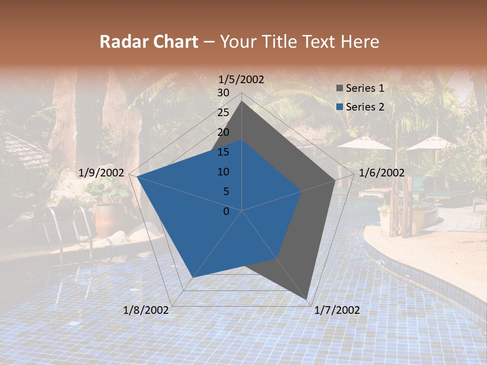 Deckchair Paradise Lifestyle PowerPoint Template