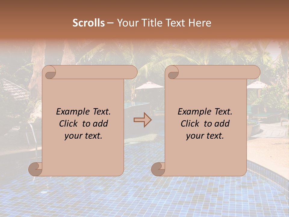 Deckchair Paradise Lifestyle PowerPoint Template