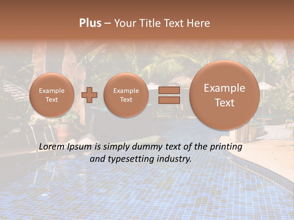 Deckchair Paradise Lifestyle PowerPoint Template