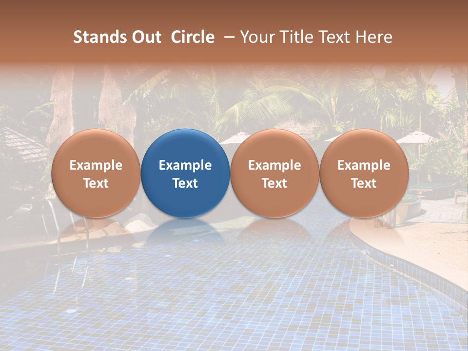 Deckchair Paradise Lifestyle PowerPoint Template